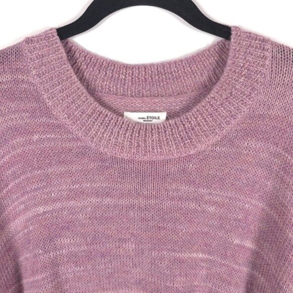 ISABEL MARANT‎ Gatliny ALPACA WOOL LINEN Knit Sweater Pink Mauve Size 38 S/M - Picture 12 of 16